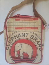 Upcycling Umhängetasche ELEPHANT aus alten Zementsack Nachhaltig Tasche vegan
