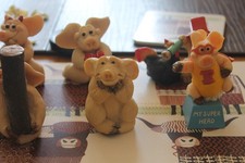 SIX PIGGIN TICKLED PINK FIGURES BY DAVID CORBRIDGE