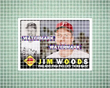 Jim Woods Philadelphia Phillies 1960 Style Custom Baseball Art Card