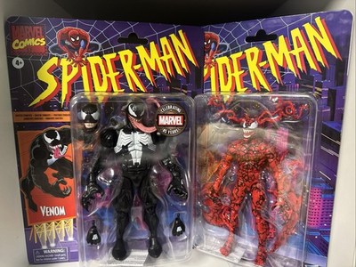 Marvel Legends Spider-Man Lot Retro Venom & Carnage Set Walmart