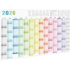 Wandkalender 2026 XXL Poster Kalender 97x70 cm Jahresplaner Querformat