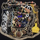 Vintage Mod Costume Jewelry Lot 60pc Necklace Earrings Bracelets Brooch Ring