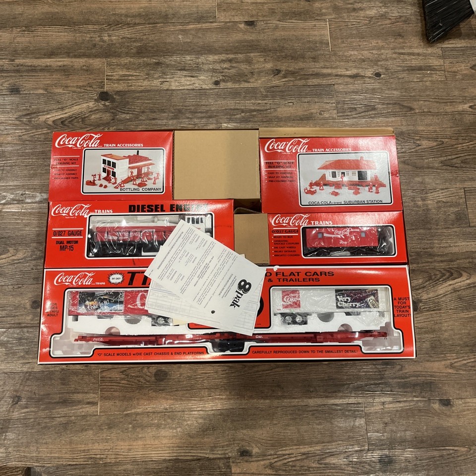 Coca Cola Train Collection VINTAGE K-LINE TRAINS COCA-COLA TTAX TRAILER TRAIN SET BOX Rare ...