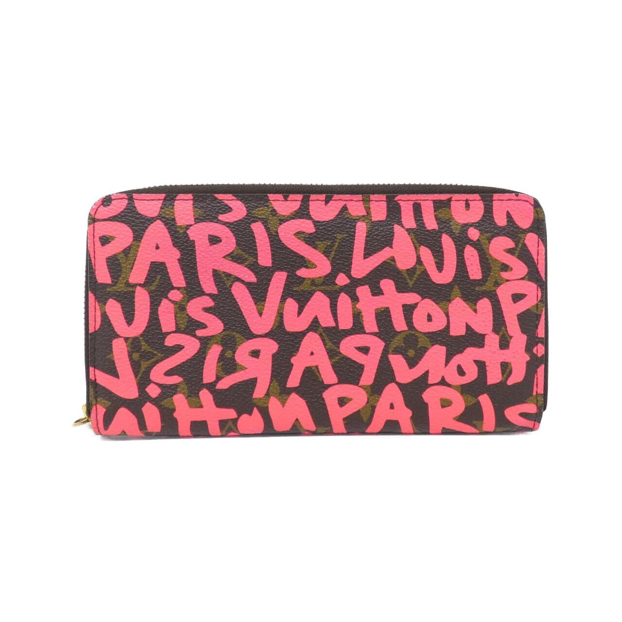 Authentic Louis Vuitton Monogram Graffiti Stephen Zippy Wallet M93710 #230-0...