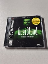 OverBlood PlayStation Horror Game PS1 One NEW Factory Sealed + Hype Sticker