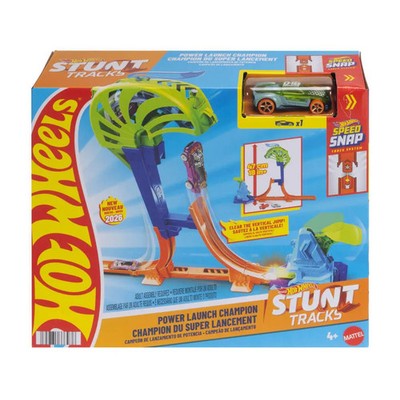 Hot Wheels Stunt Tracks Power Launch Champion | Deutsch (2026) | Fensterkarton