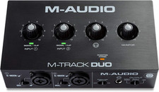 M-AUDIO M-Track Duo USB Audio Interface | Dual XLR, Line and DI Inputs, Professi