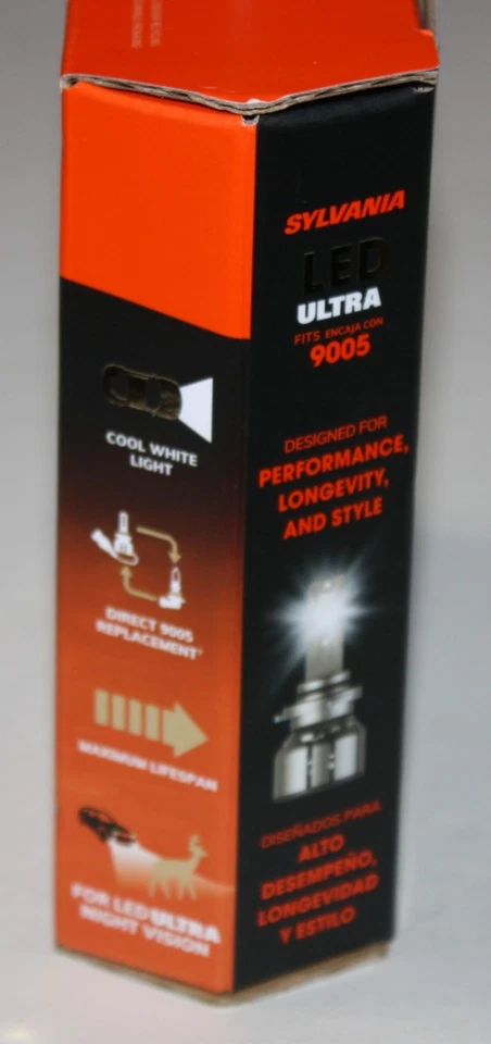 Sylvania LED ULTRA 9005 2 Bulbs 6000K Powersports Fog Use Only NEW - Изображение 3 из 4