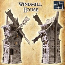 Medieval Windmill House DND, Tabletop Terrain