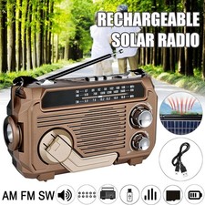 Radio Solar-powered Radio Hand Radio with Bluetooth Speaker for Outdoor