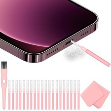 Phone Charging Port Cleaning Tools Kit, Speaker Cleaner kit fit for Pink