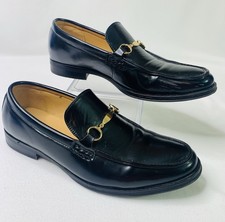 NINE WEST Mens Dress Shoes Slip on Loafer Shoes Mens size 9.5 DWAYNE BLACK