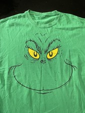 The Grinch Face Christmas T-Shirt, Green, No Tag - Fits: M/L