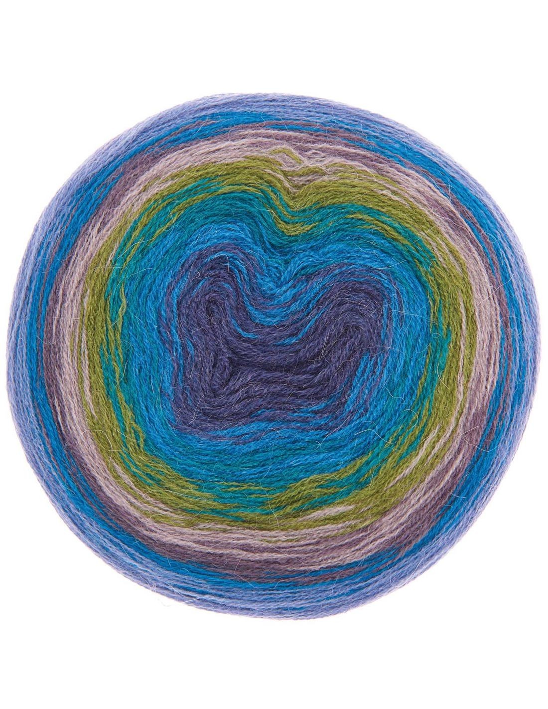 Pelote Creative alpaca dégradé lucky 8 aqua Rico design fil laine 4mm