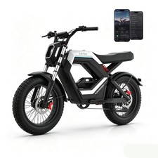 20" FAT TIRE ADULTS ELECTRIC BIKE 1200W 28MPH 48V 18AH MOUNTAIN EBIKE WITH APP