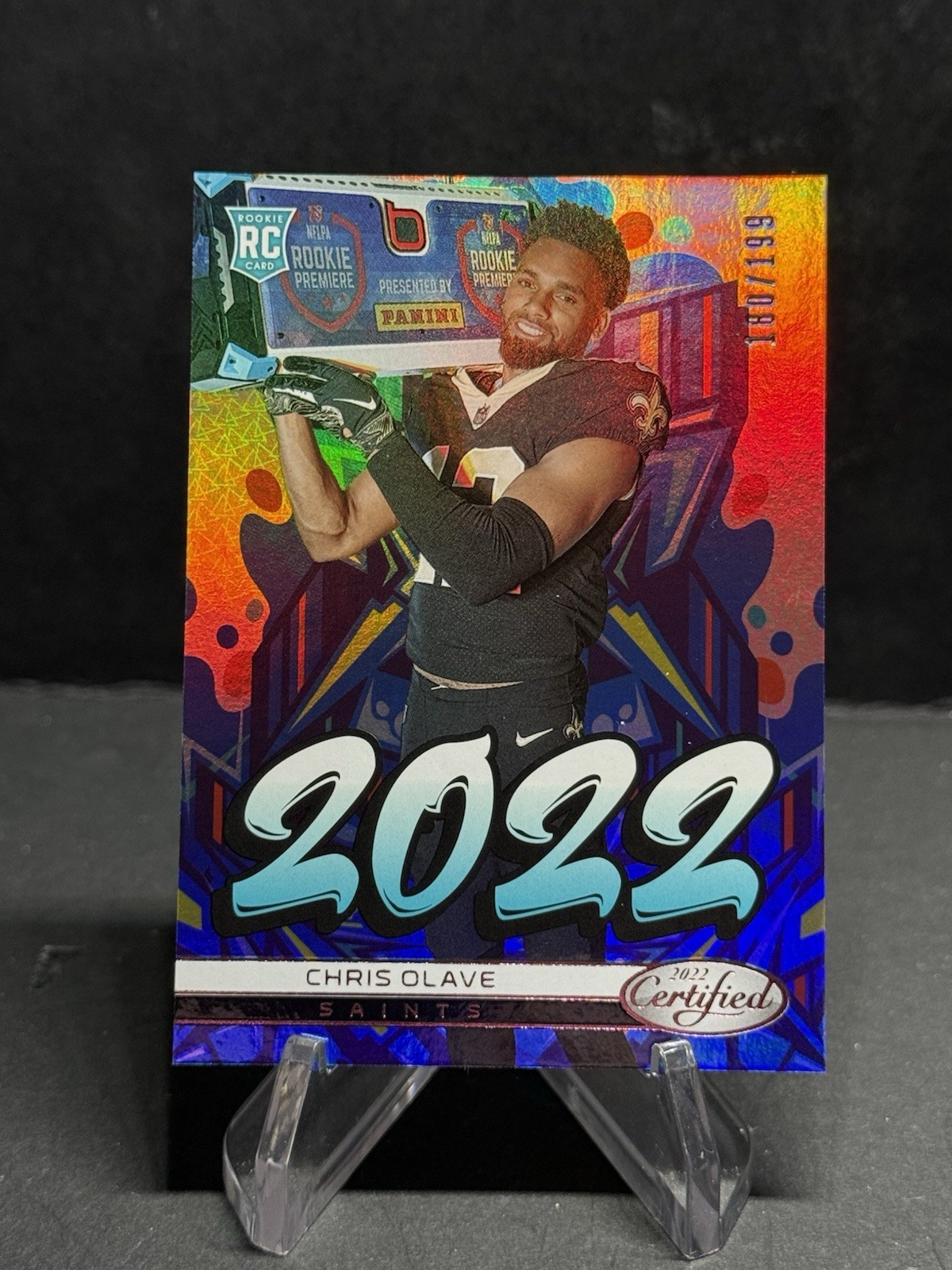 2022 Panini Certified - 2022 Chris Olave #2022-9 Mirror Pink /199 (RC)