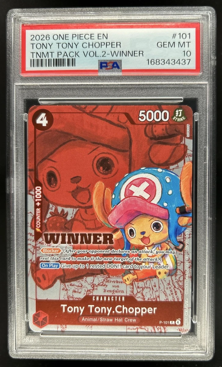 25+ Tony Tony.Chopper P-101 One Piece Promotion Cards for sale