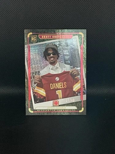 2024 Panini Photogenic - Draft Snapshots Jayden Daniels #1 Red /49 (RC)