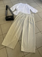 Marc Cain Wichita weites Bein Bundfalten Hose...