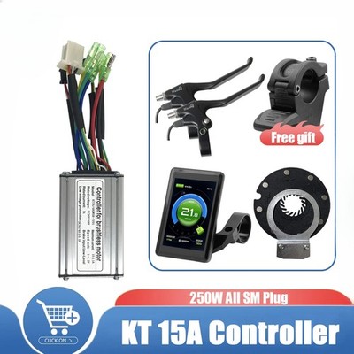 15A Electric Bicycle Controller with  LCD Display and Thumb Throttle Combination
