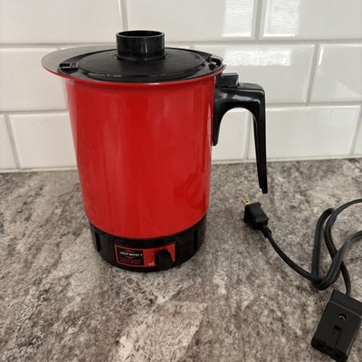 Vintage West Bend Hot Pot- Rare Red Color, 36 Ounce 3253- Hi / Lo Setting EUC