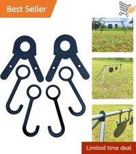 Steel Target Hanger Kit AR500 Steel Stand Hooks for Rifle Shooting Targets
