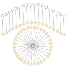 100 Pcs Wool Daubers Ball Brush with Metal Handle for Leather Dye Crafts