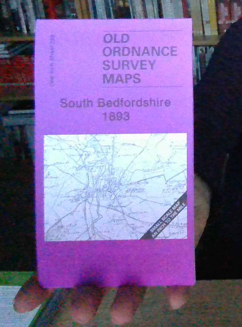 MAP OF South Bedfordshire 1893  One Inch Sheet 220 by Barrie Trinder NEW
