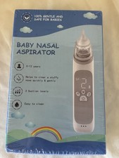 Baby Nasal Aspirator, Digital Display, 3 Suction Strengths, Ages 0-12, NEW 