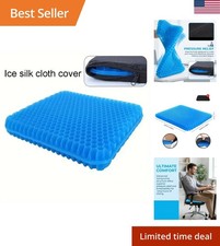 Gel Seat Cushion Honeycomb Design Breathable Non Slip Cover Office Car Chair