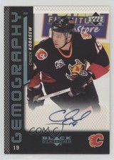 2006-07 Upper Deck Black Diamond Gemography Chuck Kobasew #G-CK Auto 0r98