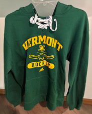 NCAA Adidas Hoodie, Vermont Catamounts Green Large 100 Cotton