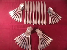 40 Pieces ONEIDA JACKSON Satin STAINLESS FLATWARE Spoons Forks Knives