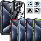 For iPhone 15 Pro Max 15 Plus Waterproof Shockproof Case Screen Protector Cover