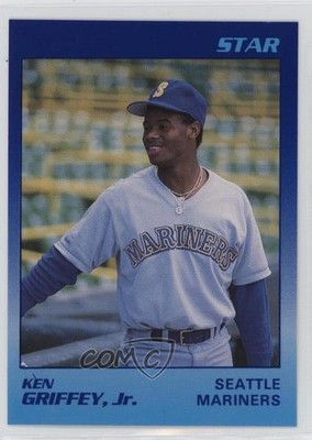 1989 Star Dark Blue/Light Blue White Back Ken Griffey Jr #11 Rookie RC HOF 1un1