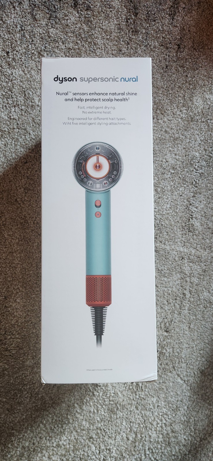 Sèche-cheveux Dyson Supersonic Nural Turquoise intelligent avec capteurs de protection