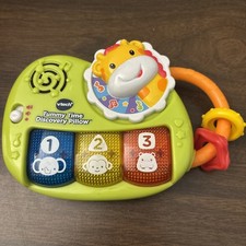 VTech Tummy Time Discovery Pillow Educational Electronic Learning Toy green