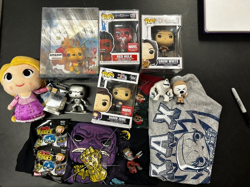 Funko Pop Marvel And Disney Lot Of 15