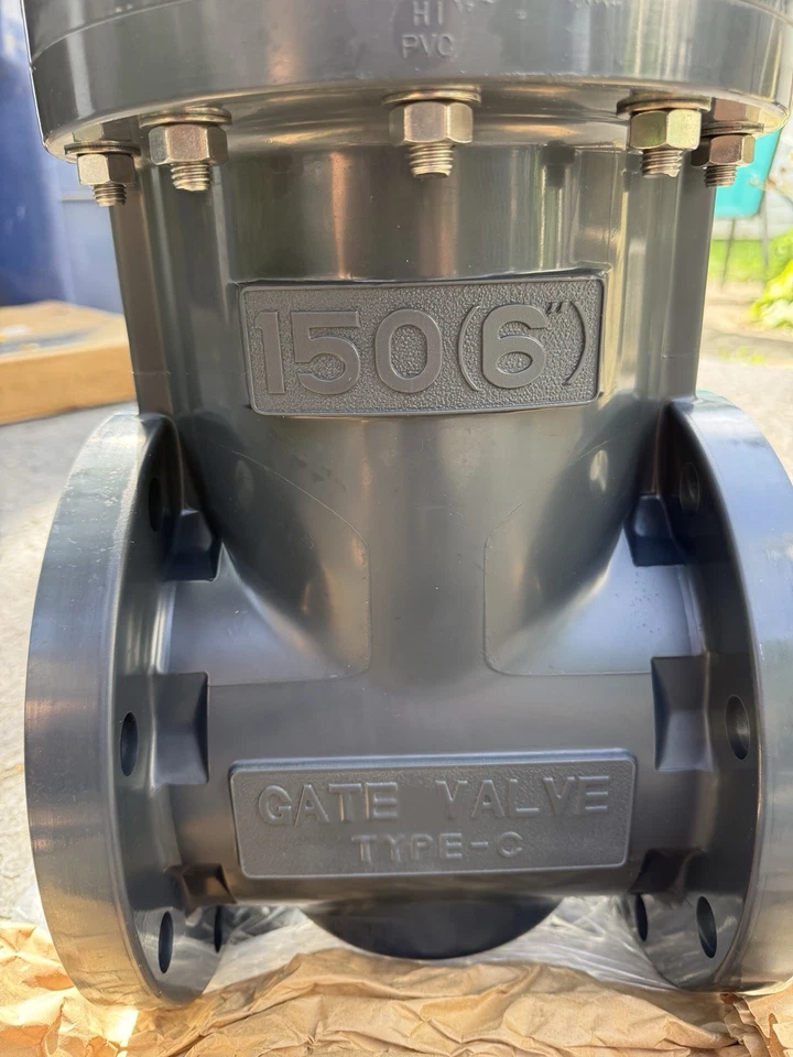 Asahi AV 6” Gate Valve Type P EPDM PVC 150# Hand Wheel - Image 4 of 4