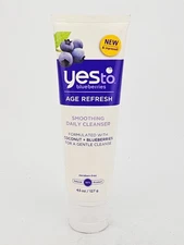 Yes To Blueberries Age Refresh Smoothing Daily Cleanser Cleanse Coconut 4.5 oz