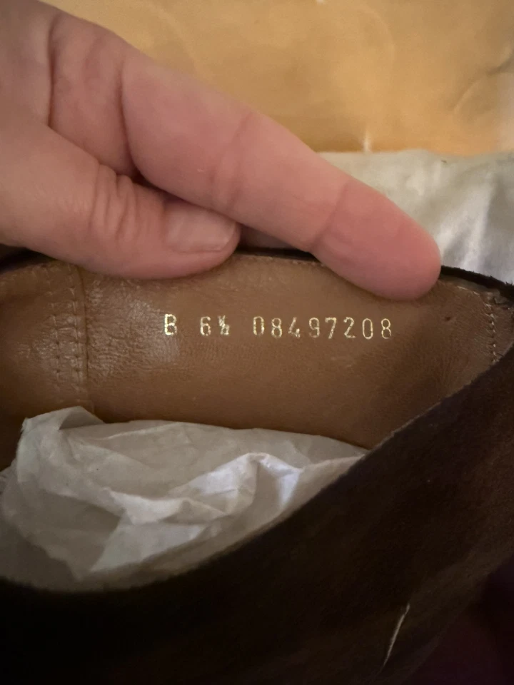 Botas de gamuza marrón vintage charles jourdan hechas en París Foto 4 de 4