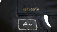 Brioni Blazer 52R/42R Metal Button Excellent Condition Jacket Black
