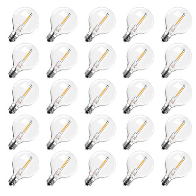 25er LED Glühbirne E12 Sockel G40 lichterkette ersatzbirnen Birnen Lichter