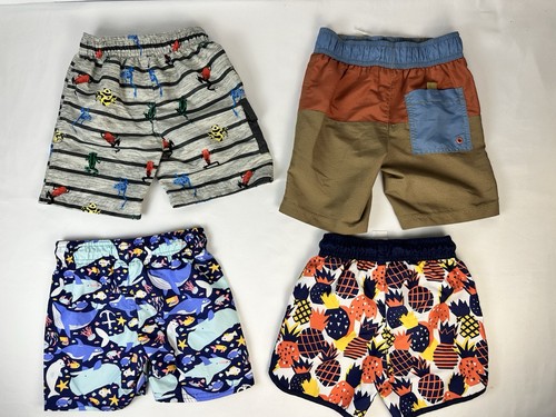 Boys Size 4 Swim Trunks - 4 Pack - Picture 3 of 7