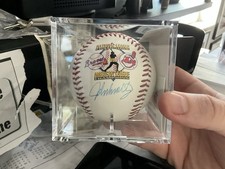JOHN SMOLTZ AUTOGRAPHED SIGNED 1996 NATIONAL LEAGUE DIVISION SERIES BASEBALL COA