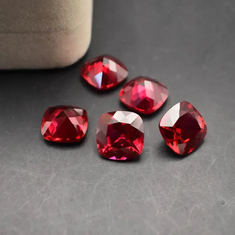 Lab-grown Ruby 0.5-10ct Cushion Cut AGL VVS1 Loose Gemstone for Jewelry DIY - Image 4 of 4