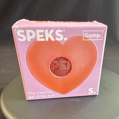 SPEKS Gump Memory Gel Squeeze Ball Stress Reliever Red 3in x 3in x 3in