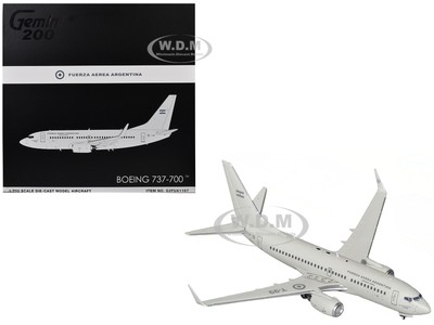 BOEING 737-700 AIRCRAFT ''ARGENTINA AIR FORCE'' 1/200 BY GEMINIJETS G2FUA1167
