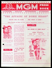 AFFAIRS OF DOBIE GILLIS 1953 Debbie Reynolds, Bobby Van, Bob Fosse UK PRESSBOOK