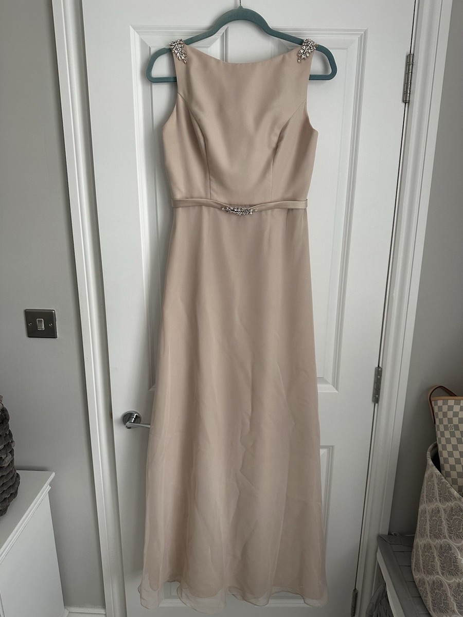 Emma Bridals beaded shoulder bateau dress 10 UK